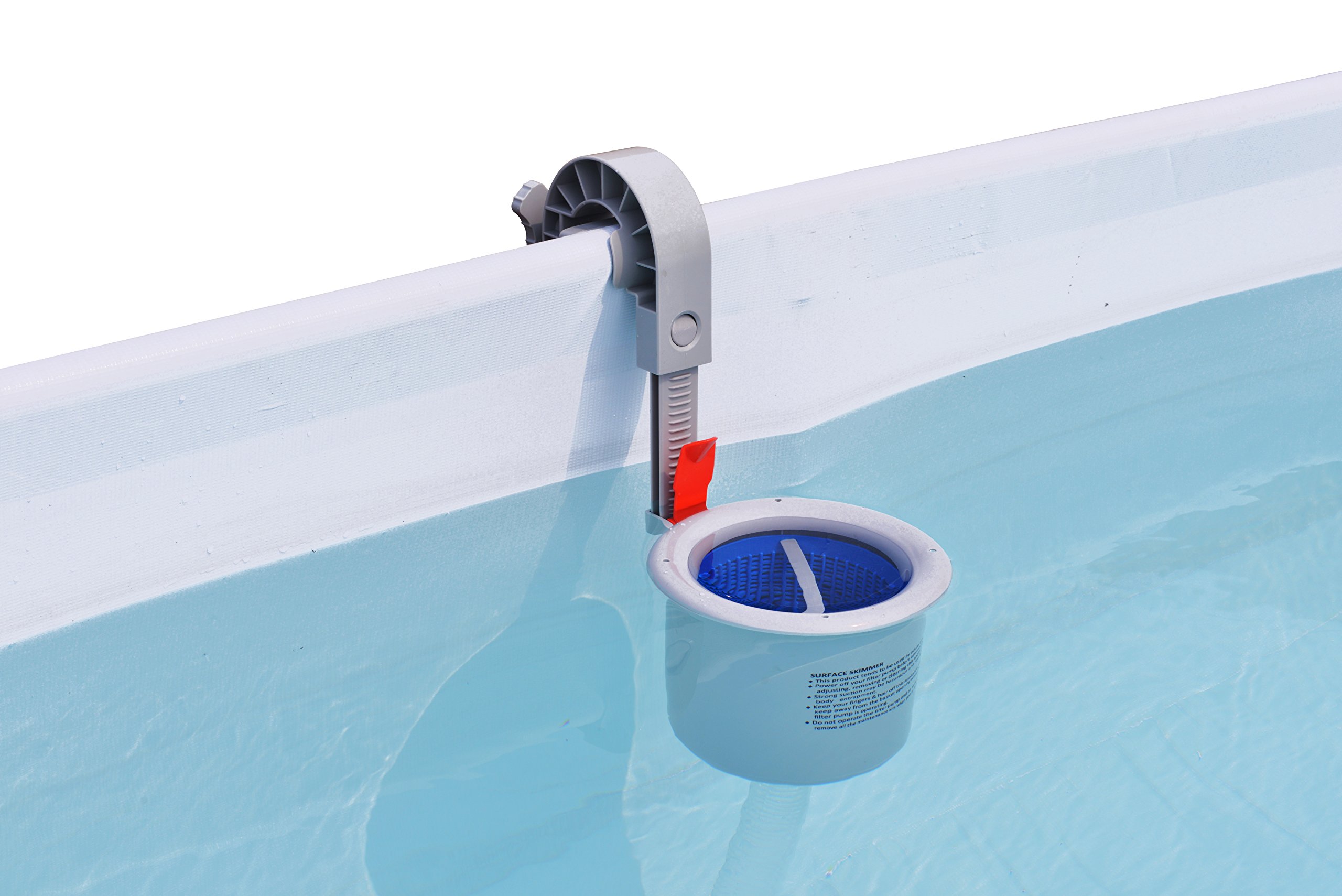 Jilong 290727 Surface de piscine avec cadre, gris/bleu, 40 x 19 x 18 cm