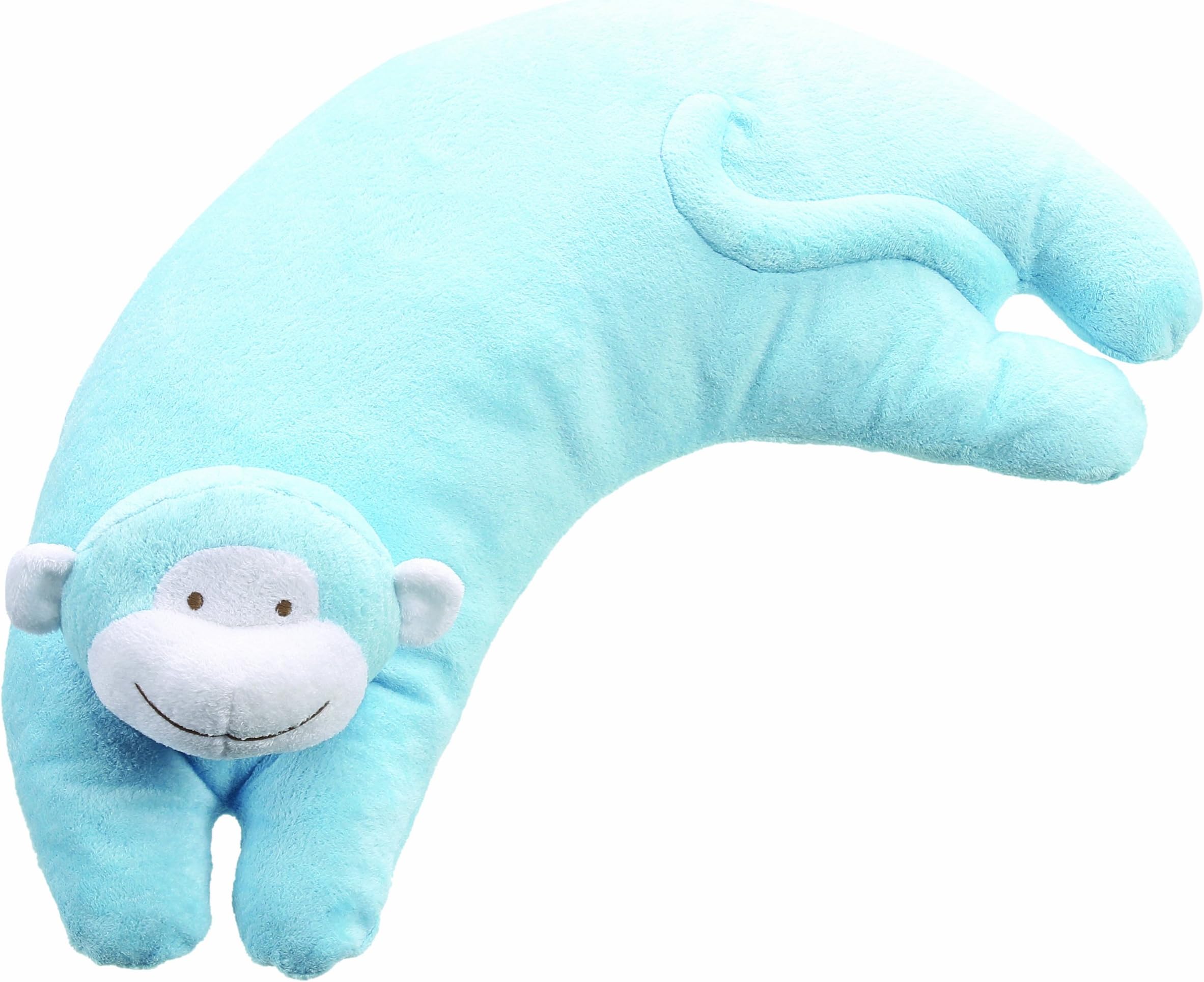 Angel Dear Curved Pillow (Blue Monkey)