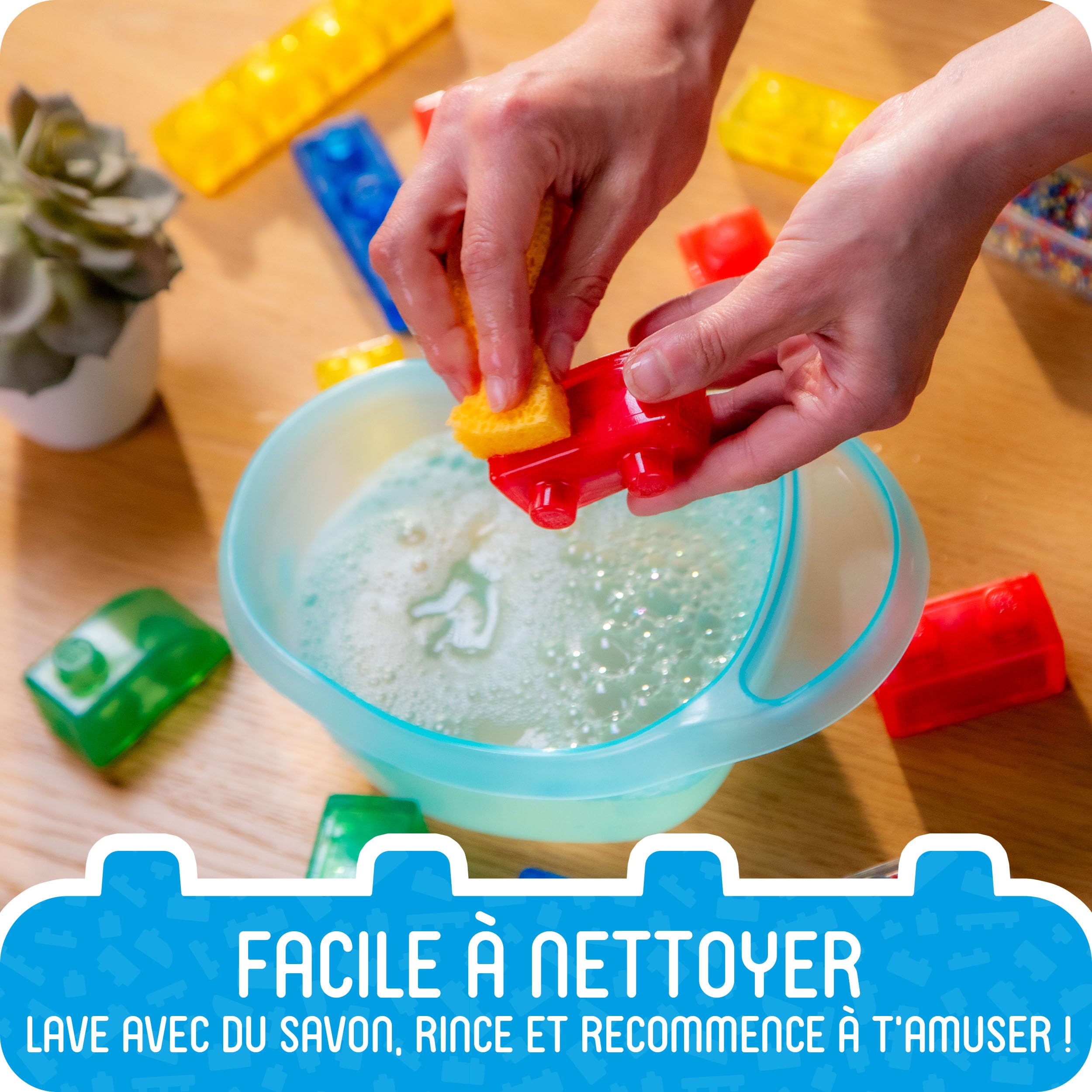 Goliath - Jelly BLOX – Château Princesse 45 Pièces – Blocs de Construction Squishy Sensoriels – 2 Princesses + Chevalier + Cheval – 100% sans Bobos – Jeux de Construction pour Enfants dès 2 Ans