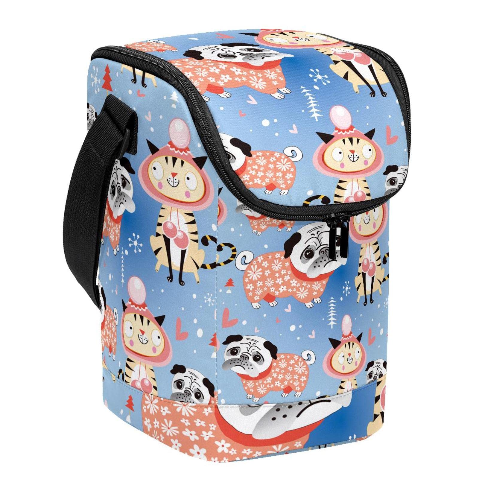Lonchera infantil térmica y reutilizable con estampado de animales
