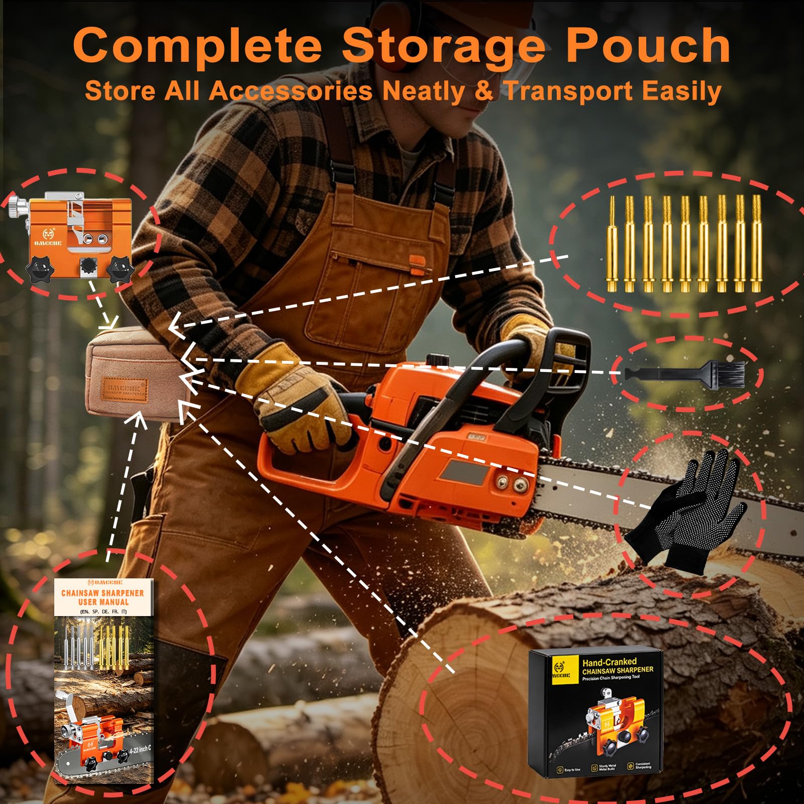 Chainsaw Sharpener Jig - Restore Blade Sharpness -3 Chainsaw Sharpener Jig - Restore Blade Sharpness -3