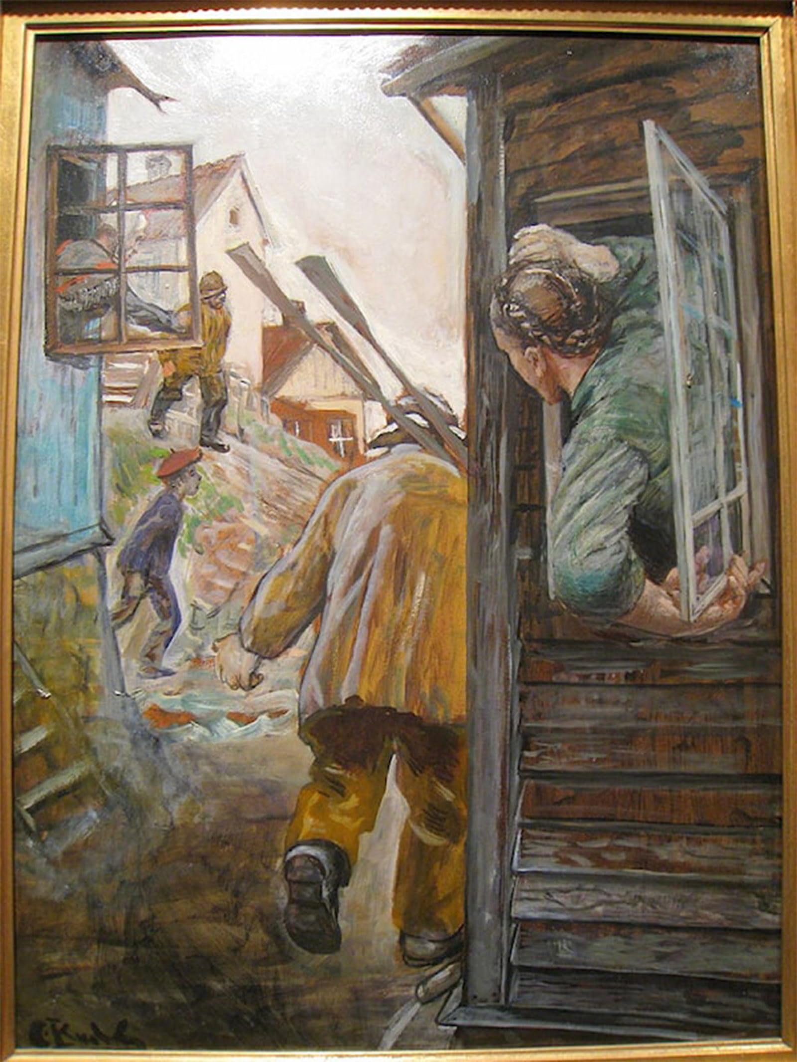 SERENDIPITP Abstract Painting Mural Print Picture Wall Decor Painting Silda Kommer Christian Krohg Vintage Wall Artwork for Home Decor 60x90cm
