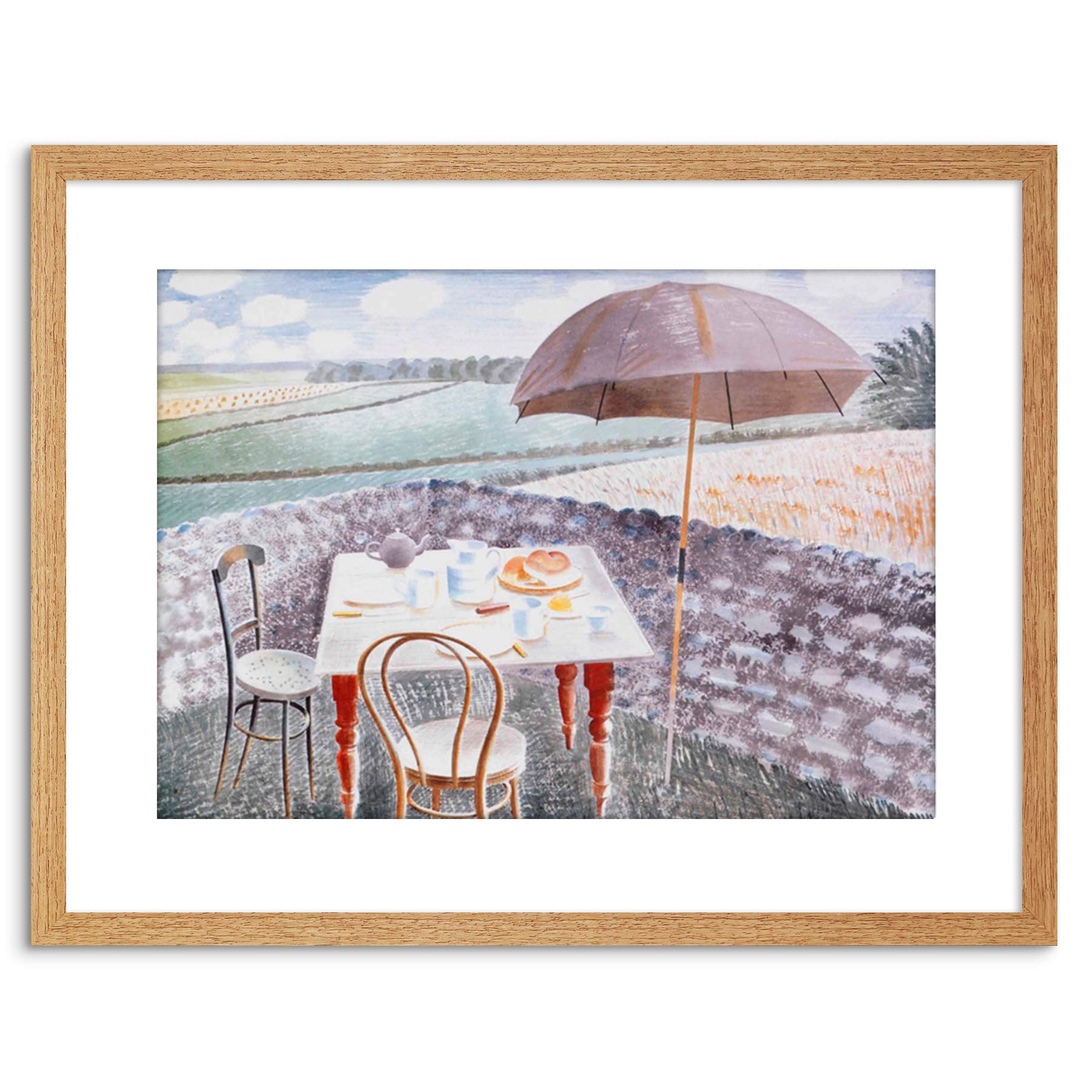 Wee Blue Coo Eric Ravilious Tea Furlongs 1939 Framed Wall Art Print