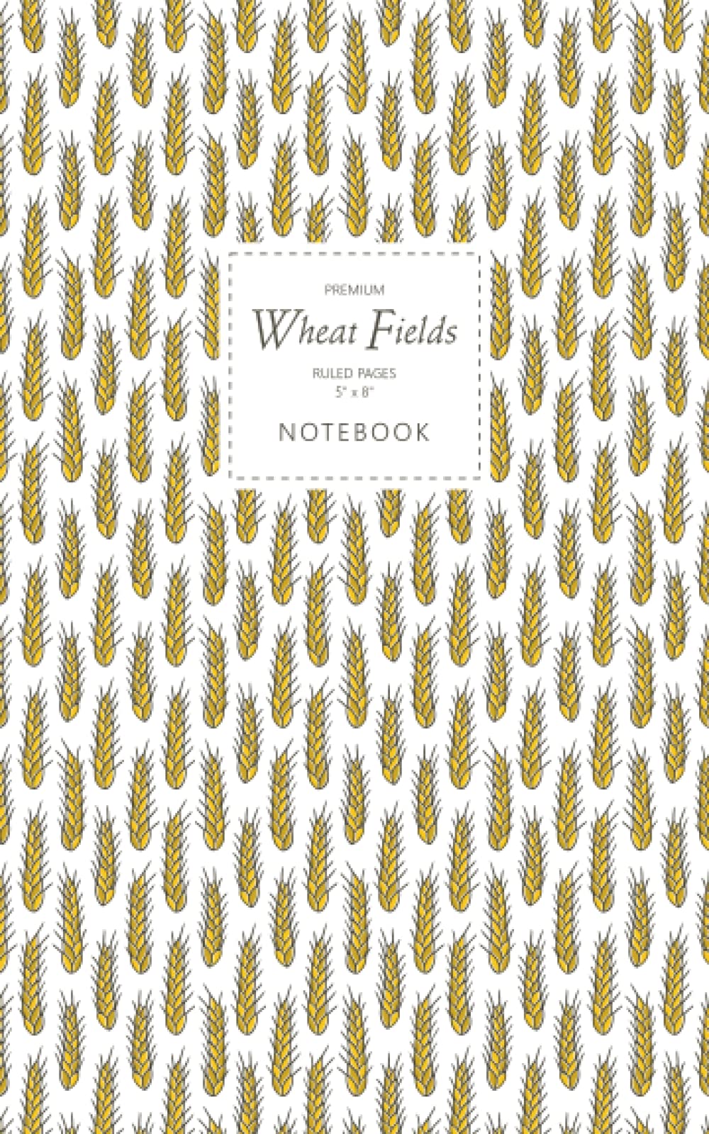 Wheat Fields Notebook - Ruled Pages - 5x8 - Premium (Original)