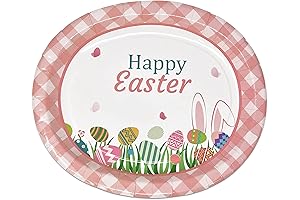 Gift Boutique Easter Oval Paper Plates 10" X 12"