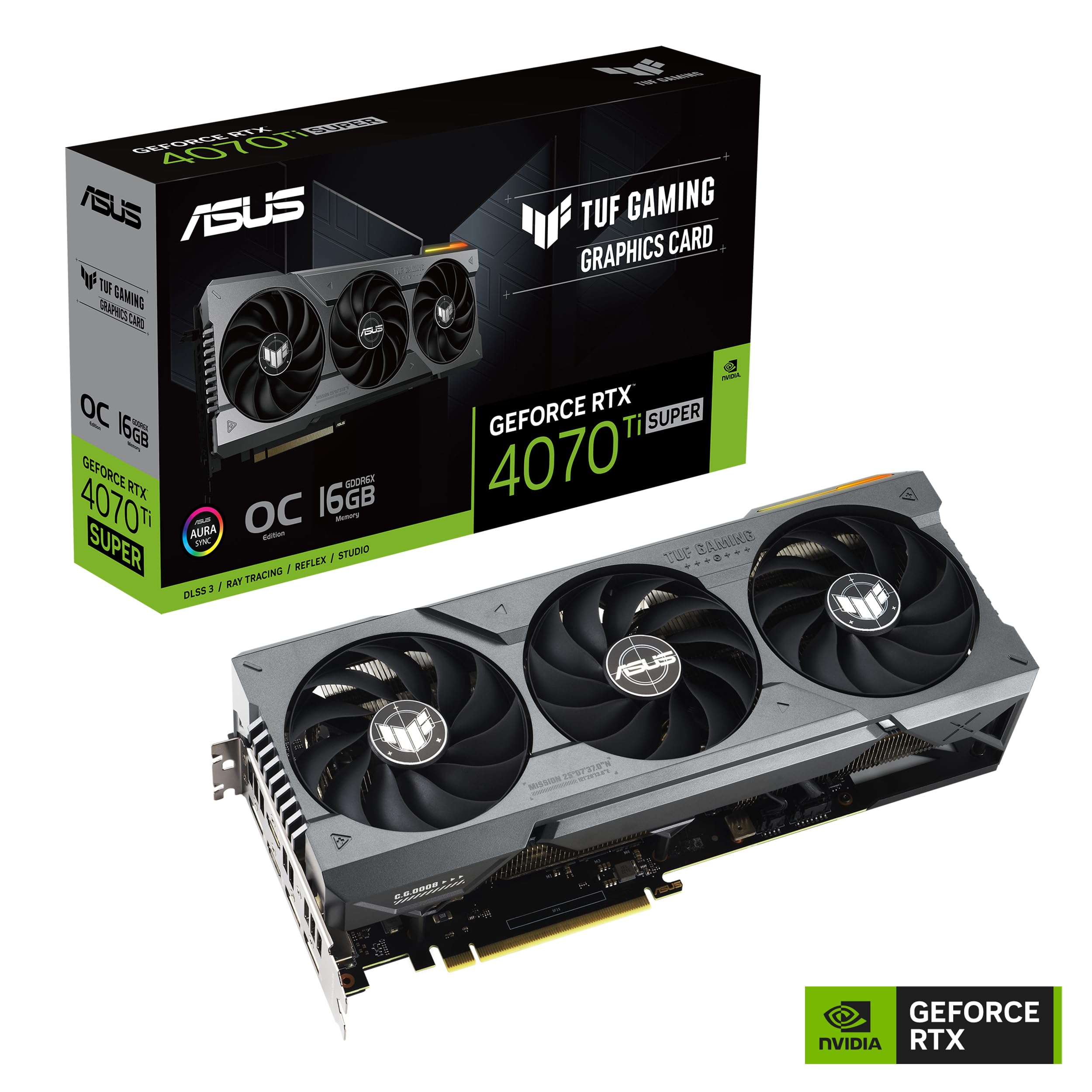 Amazon.com: ASUS TUF Gaming GeForce RTX 4070 Ti Super 16GB GDDR6X 