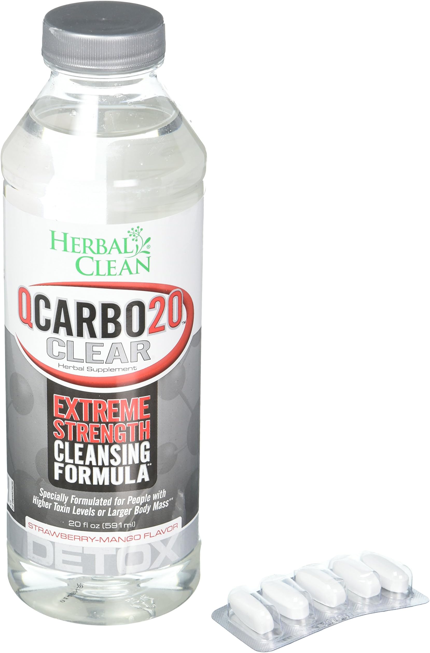 Clear Qcarbo Strawberry Mango, 0.02 Pound