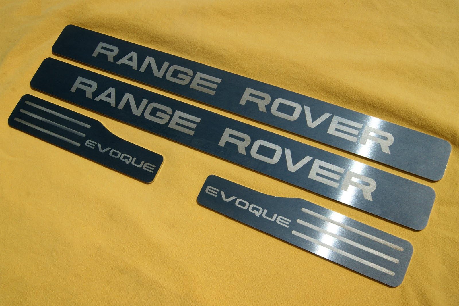 BARMECA "Compatible/Replacement for Engraved Door Sill Plates Set of 4 for Range Rover Evoque 2011-2019