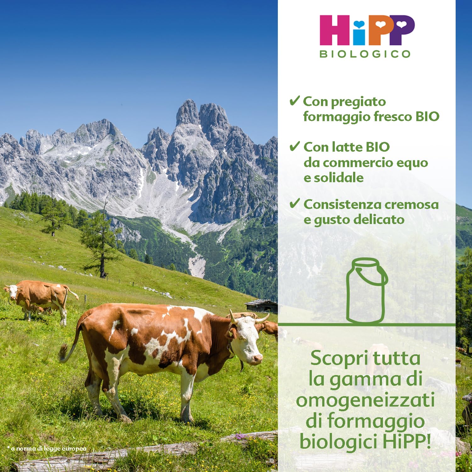 HiPP Omogeneizzato Ai Tre Formaggi - 24 Vasetti Da 80 G, Formaggino E Parmigiano, 1920 Grammo - 4