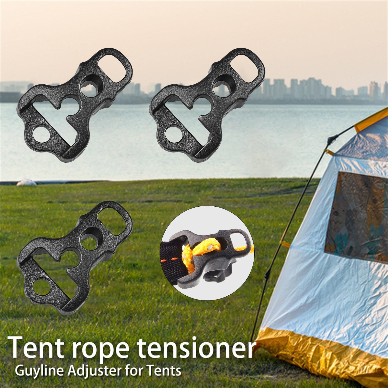 spannleinen zelt Yilingjc 10 x Zelt-Spannleinen, Spanner, Seilspanner, Zelt, Windseilschnallen, Kordel, Spannleinen, Läufer Sport & Freizeit Size:72.5T Satteldachzelte leihen › Zeltverleih Piloten