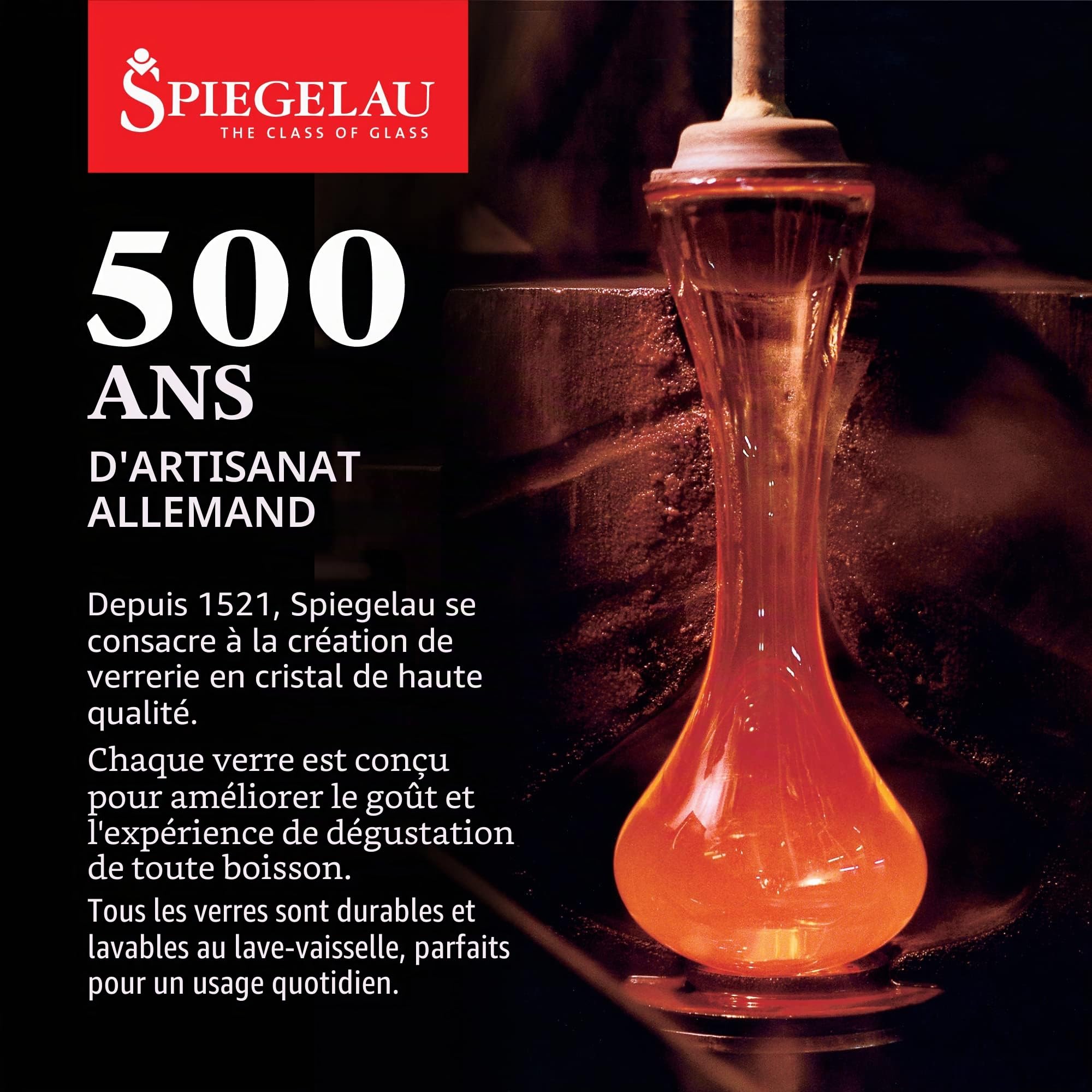 Spiegelau Definition Lot de 2 verres à vin bordeaux en cristal sans plomb fabriqués en Europe Passe au lave-vaisselle 963,9 g