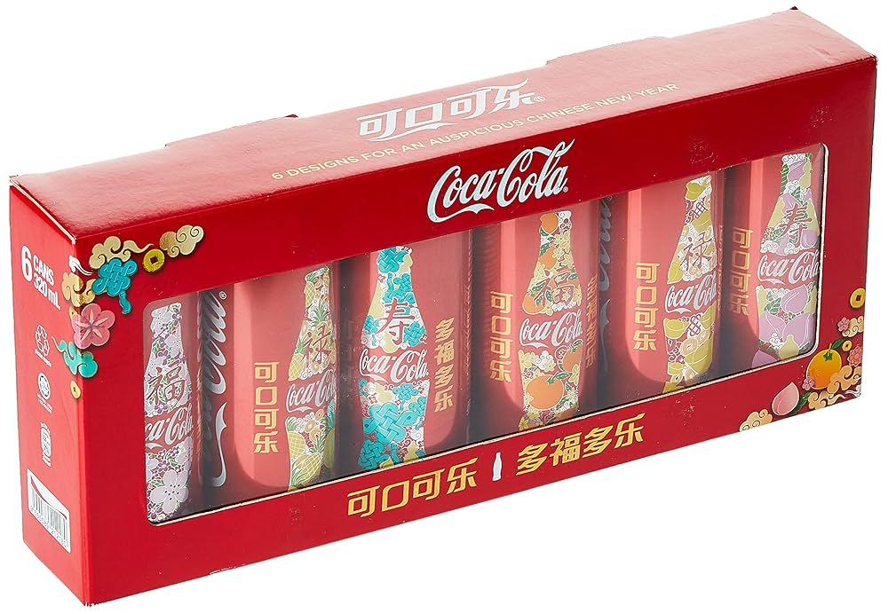 Coca-Cola Chinese New Year Pack CNY designs, 6 x 320ml