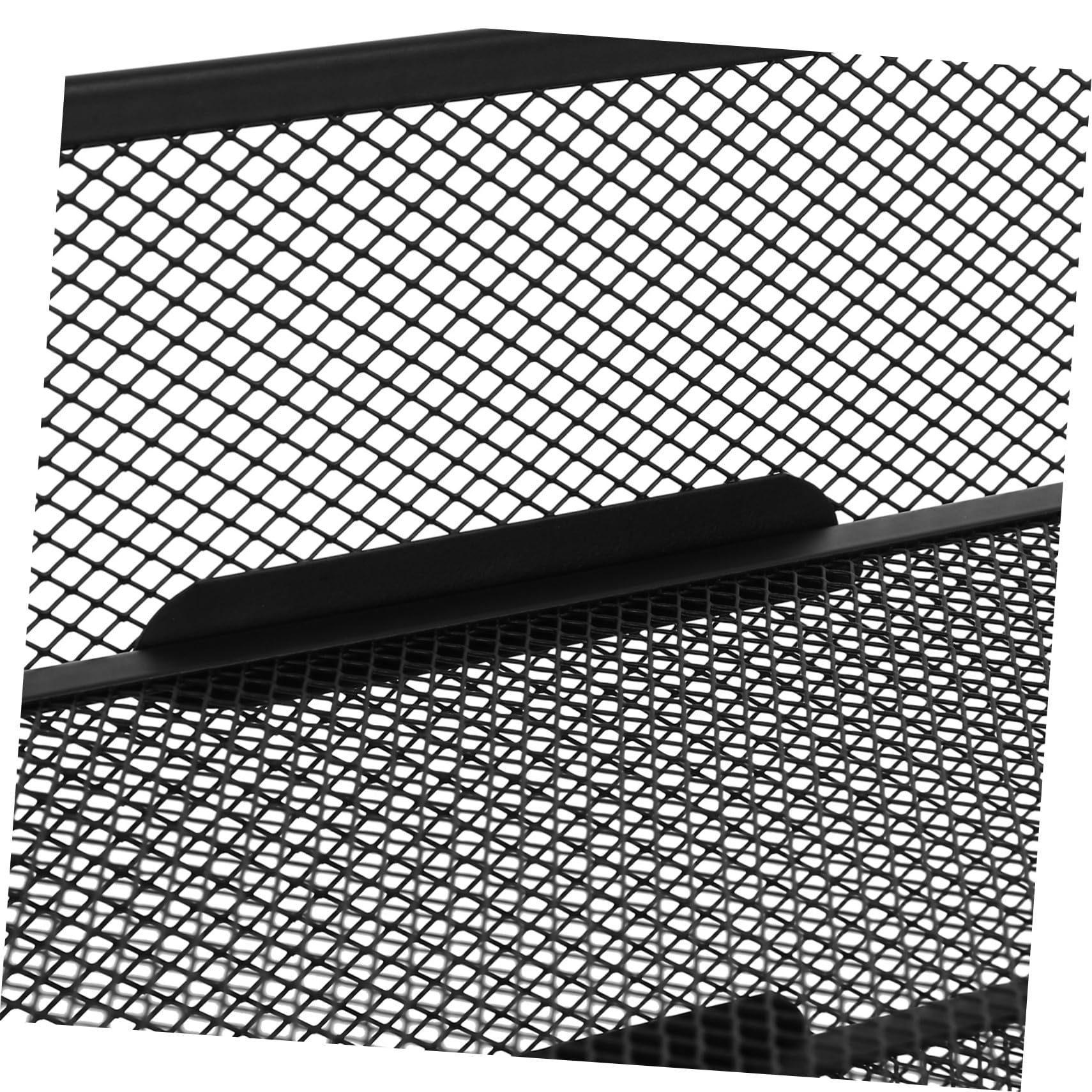 HOMSFOU 4livello Organizzatore di Vassoi Portadocumenti Impilabili in Metallo per Documenti con Maniglie Comode Design Elegante per Casa Ufficio e Aula