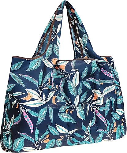 Wrapables Bolsa de compras reutilizable de nailon duradera y grande