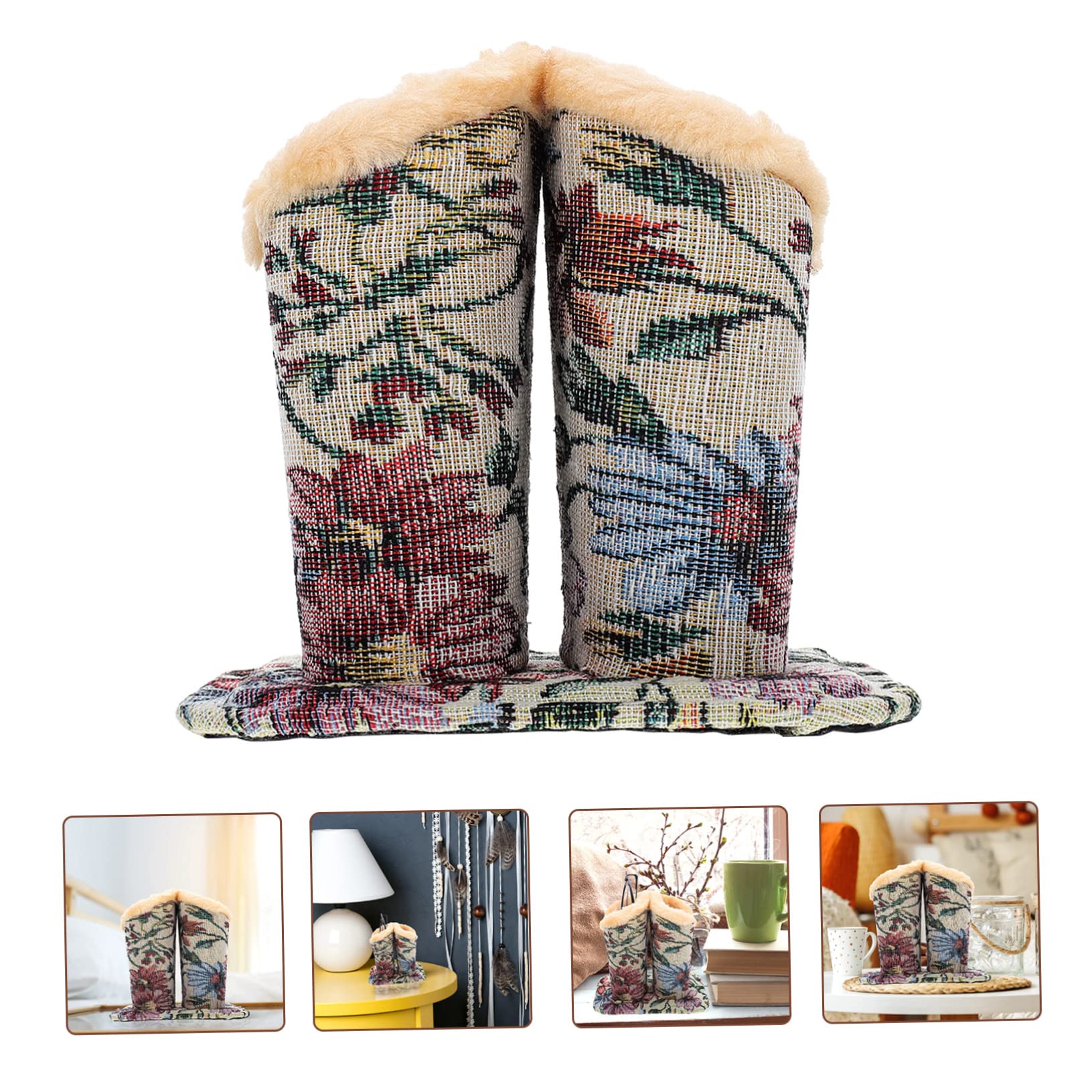 PRETYZOOM Soporte Binocular Taza De Anteojos De Mesa Estuche De Brochas De Maquillaje Para Mujer Soporte Para Gafas De Sol Para Anteojos Caja Pu Tela Estante De Vidrio Lentes Perder