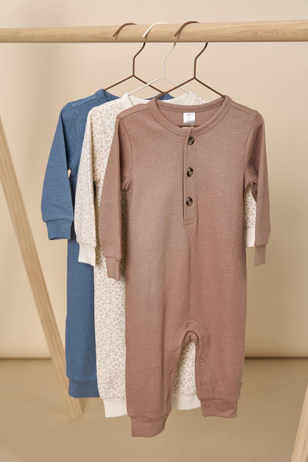 Modern Moments by Gerber unisex-baby Long Sleeve Long Leg Slouch Romper - Image 5