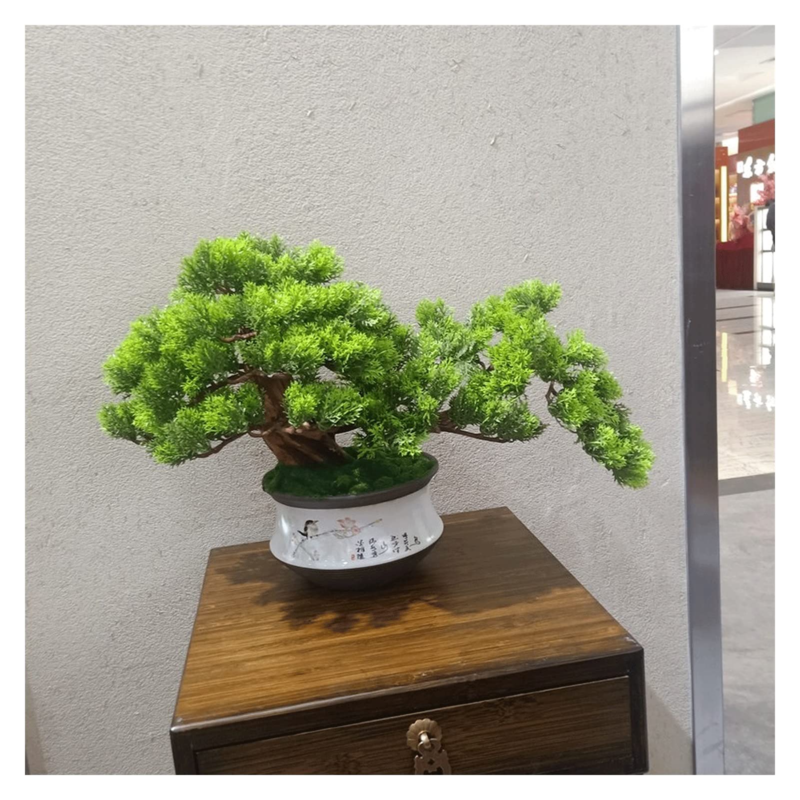 Amazon.de: Xu Yuan Jia-Shop Knstlicher Bonsai Baum Knstliche Bonsai  Kiefer Geflschte Pflanzen Zimmer Dekor fr Schlafzimmer sthetische und  Home Bauernhaus Bad Dekor, Hhe 13 Zoll Simulation Bonsai
