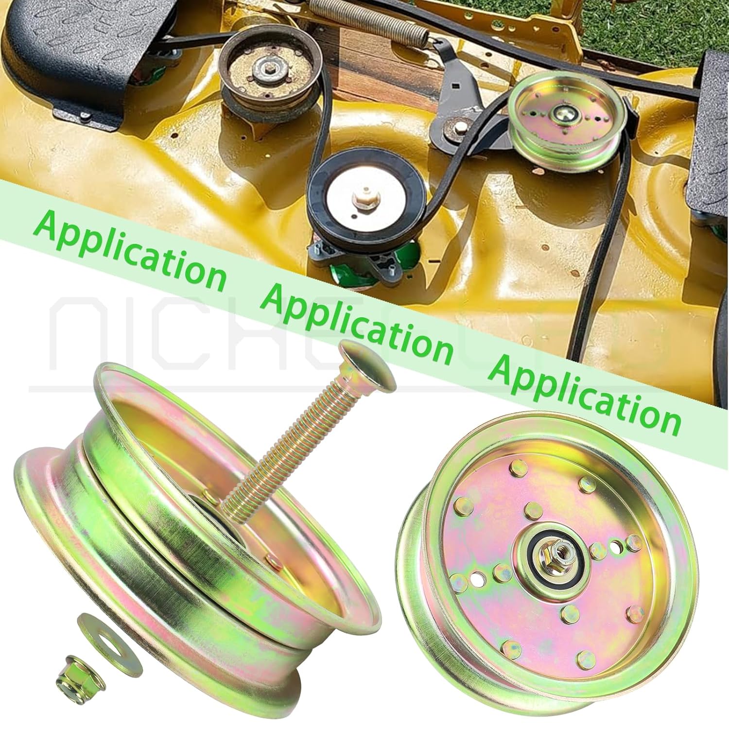 3 Pack 589766102 Husqvarna Idler Pulley Replaces Husqvarna 539132728 Idler Pulley 589766101 539112196 539103258 539103257 539128101 for Husqvarna Z246 RZ4623 RZ46I Z248F MZ54 MZ61 Tractors