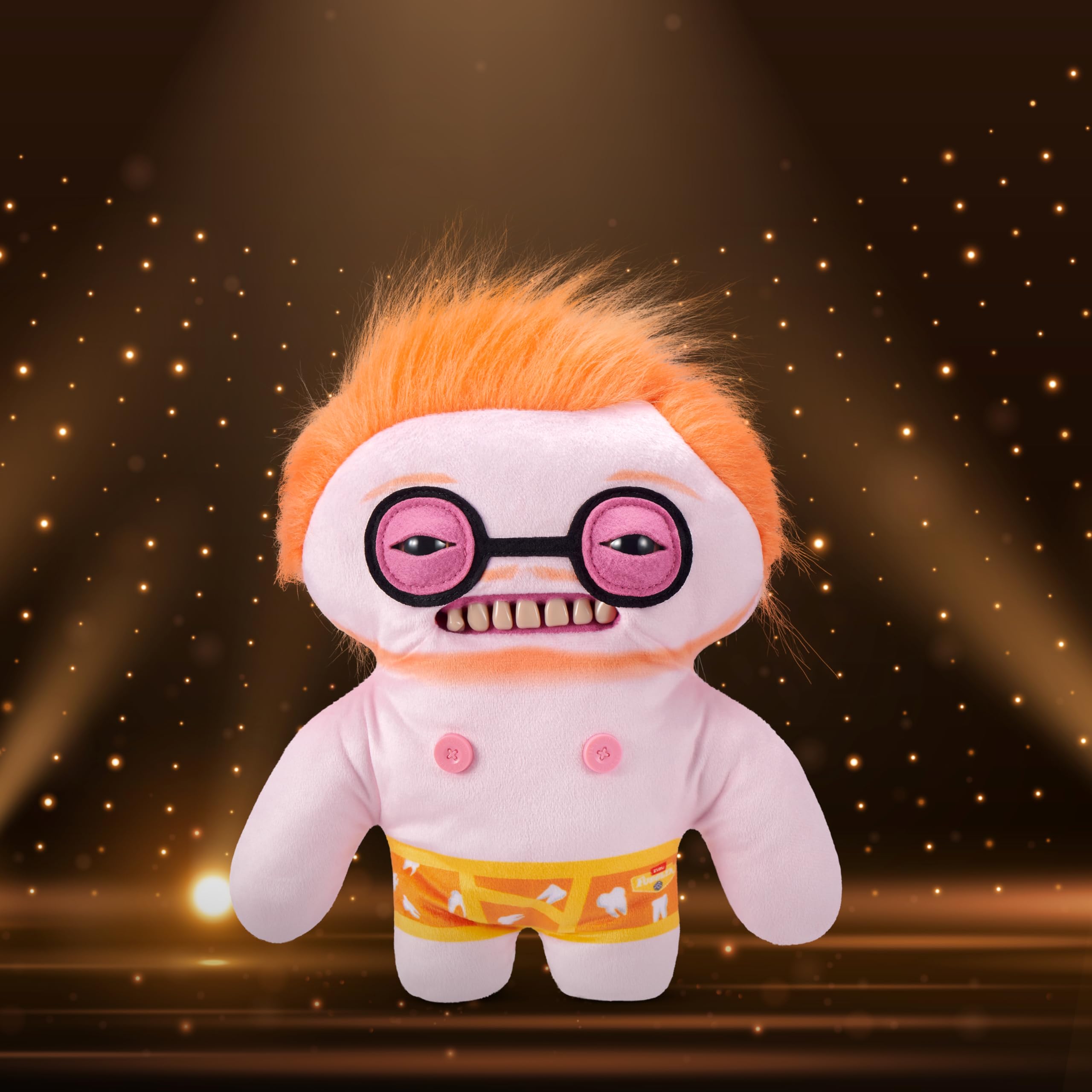 Fuggler Fugg Stars 9-Inch Plush Toy (Gunky Goober) by ZURU, Funny Ugly Monster Stuffed Animal with Human-Like Teeth - Image 3
