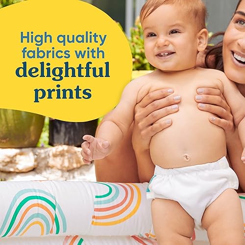 Miniatura 9 de Charlie Banana Baby Easy Snaps - Pañal de natación reutilizable y lavable para niños o niñas, turquesa, talla L