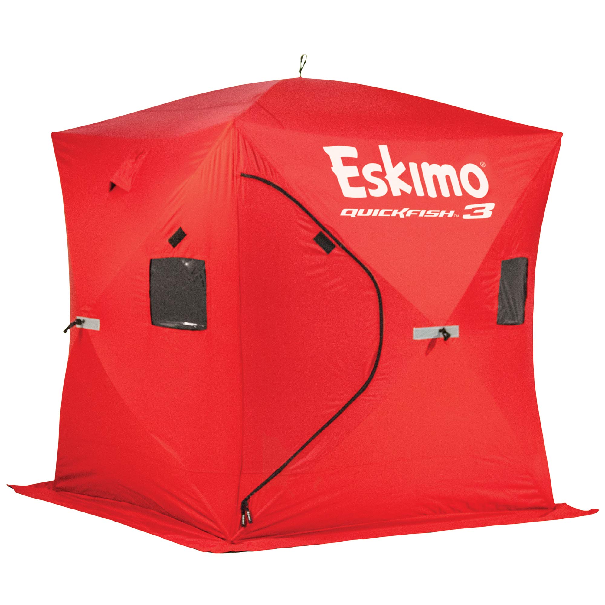Eskimo 69143 Quickfish 3 Pop-Up Portable Hub-Style Ice Fishing Shelter, 34 Square Feet of Fishable Area, 3 Person Shelter