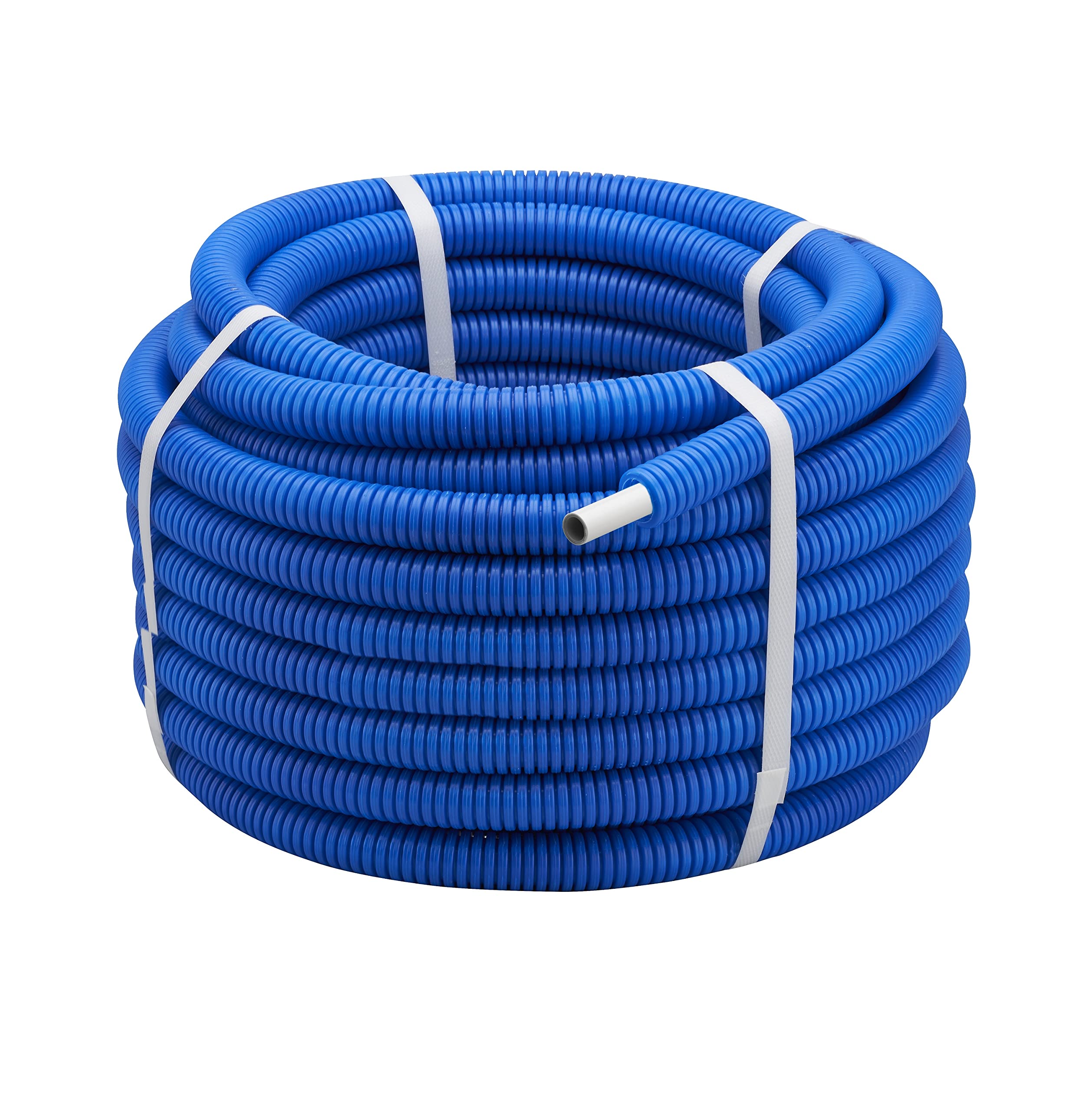 Rollo de tubo multicapa corrugado azul Ø20 mm | Longitud 50 m | Aislamiento térmico eficiente | Ideal para fontanería y calefacción | Resistente y fácil de instalar | QUICK PLOMBERIE
