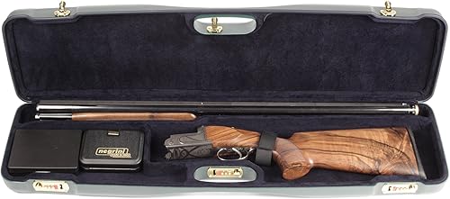 Negrini Cases 1602L/4704 - Funda para pistola O/U SXS/ABS/1 cañón de hasta 32 3/4 pulgadas, color verde y azul