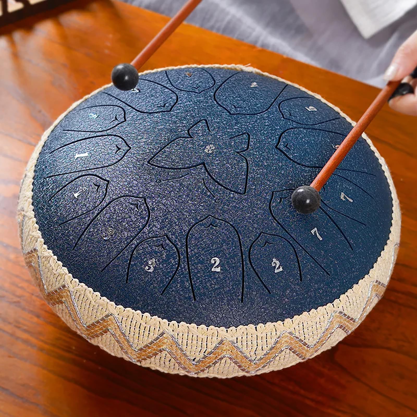 Tambour handpan pour méditation de yoga et relaxation à la maison