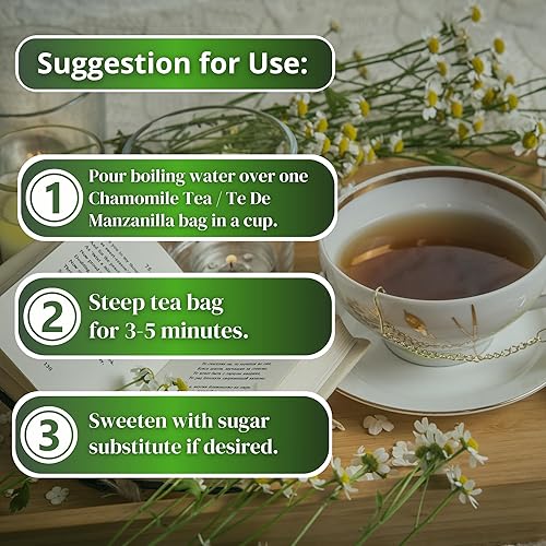 Miniatura 4 de Té de manzanilla 25 Bolsitas de té de hierbas de Te De Manzanilla Té de manzanilla secado natural de Perú por Hanan