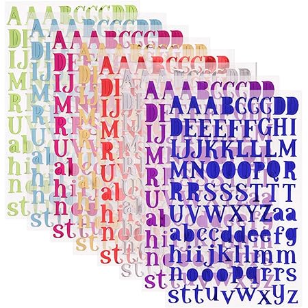 Selbstklebende Buchstaben Aufkleber - Wetterfestes Vinyl Alphabet Für Deko