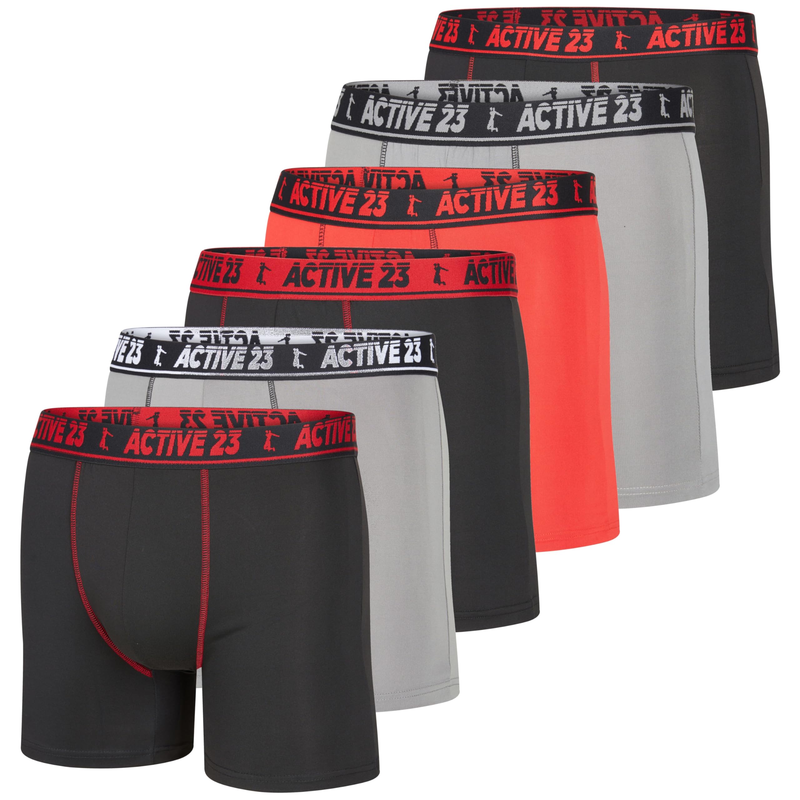 Mens 6, 8, or 10 Pack Dry Fit Performance Boxer Briefs