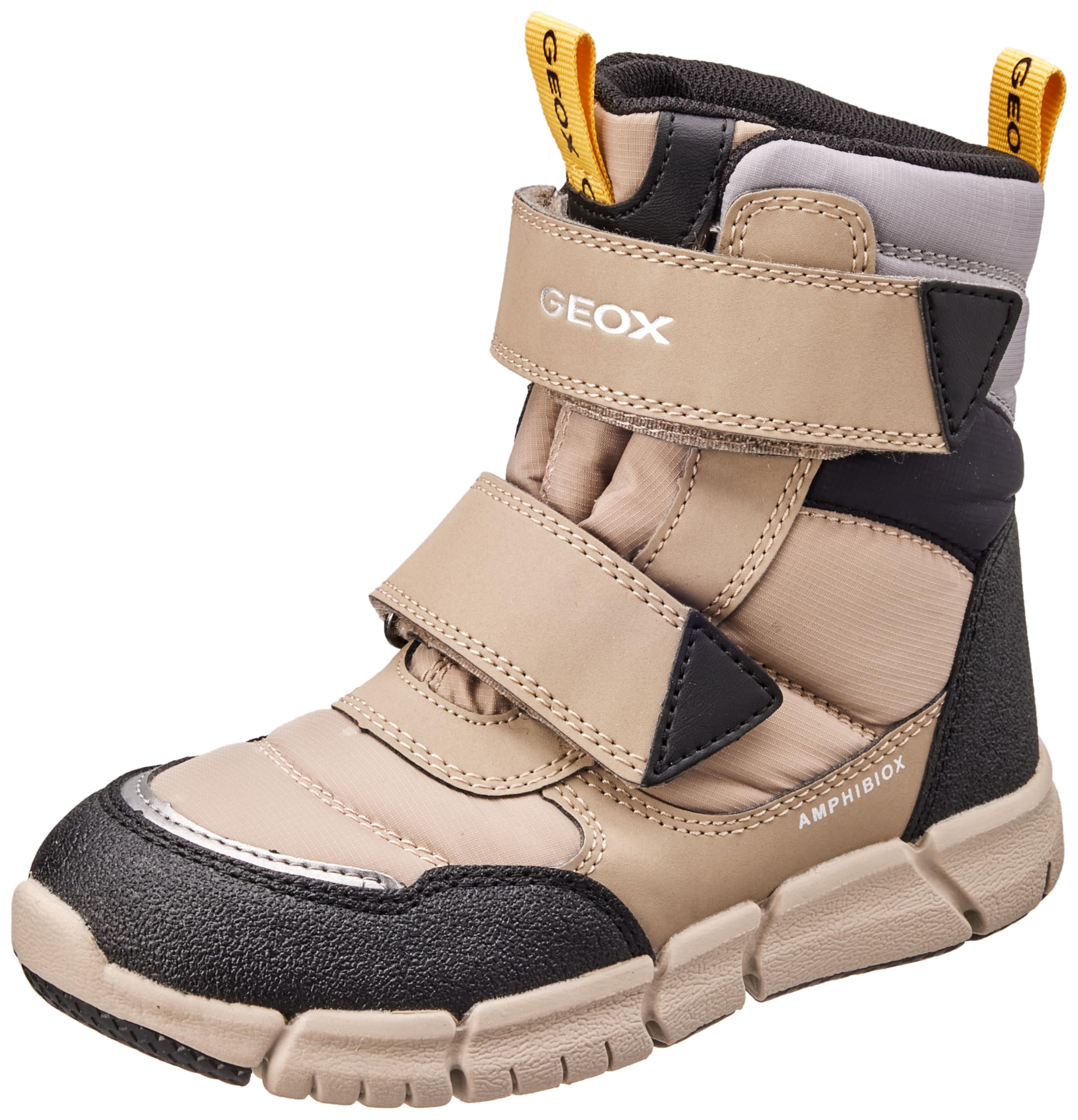 Geox Boys J Flexyper Boy B AbxAnkle Boot, Beige black, 41 EU