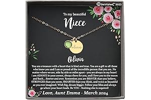 Personalized Poetry Necklace: A Cherished Treasure for Your Niece from a Loving Aunt or Uncle