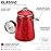 COLETTI Classic Percolator Coffee Pot - The Most Nostalgic Camping Coffee Pot, Now Modernized [Red Enamel, 18 Cup]