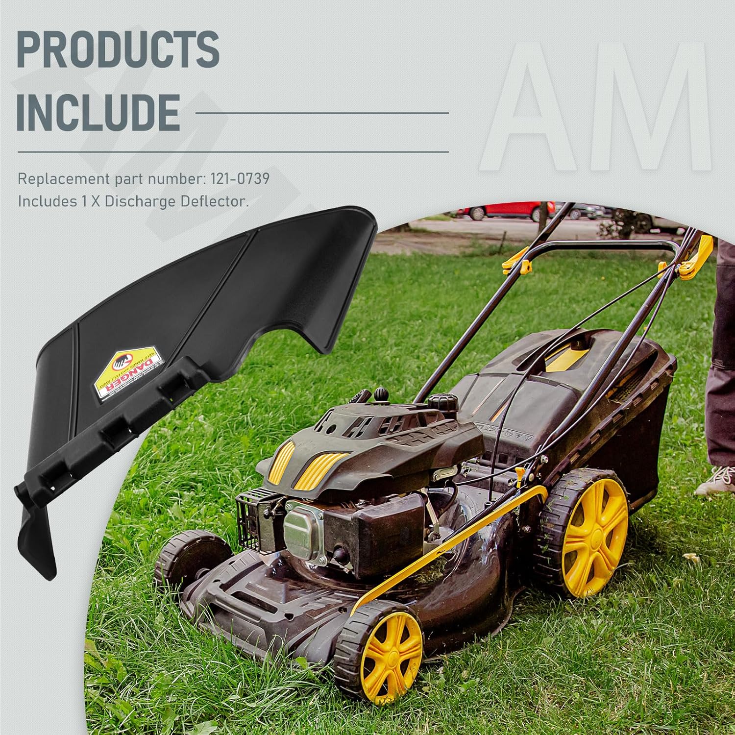 121-0739 Discharge Deflector Compatible with Toro Exmark 74390 74395 74798 74640 74641 74642 Lawn Mower, Fits Quest E S Series QSS725GKC42200 QSS708GEM50200 QSS708GEM42200