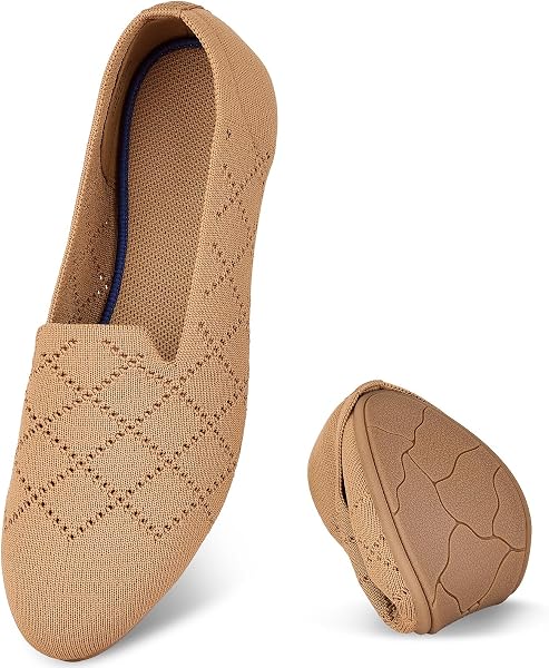 Puxowe Women's Ballet Flats, Slip on Walking Shoes for Women
