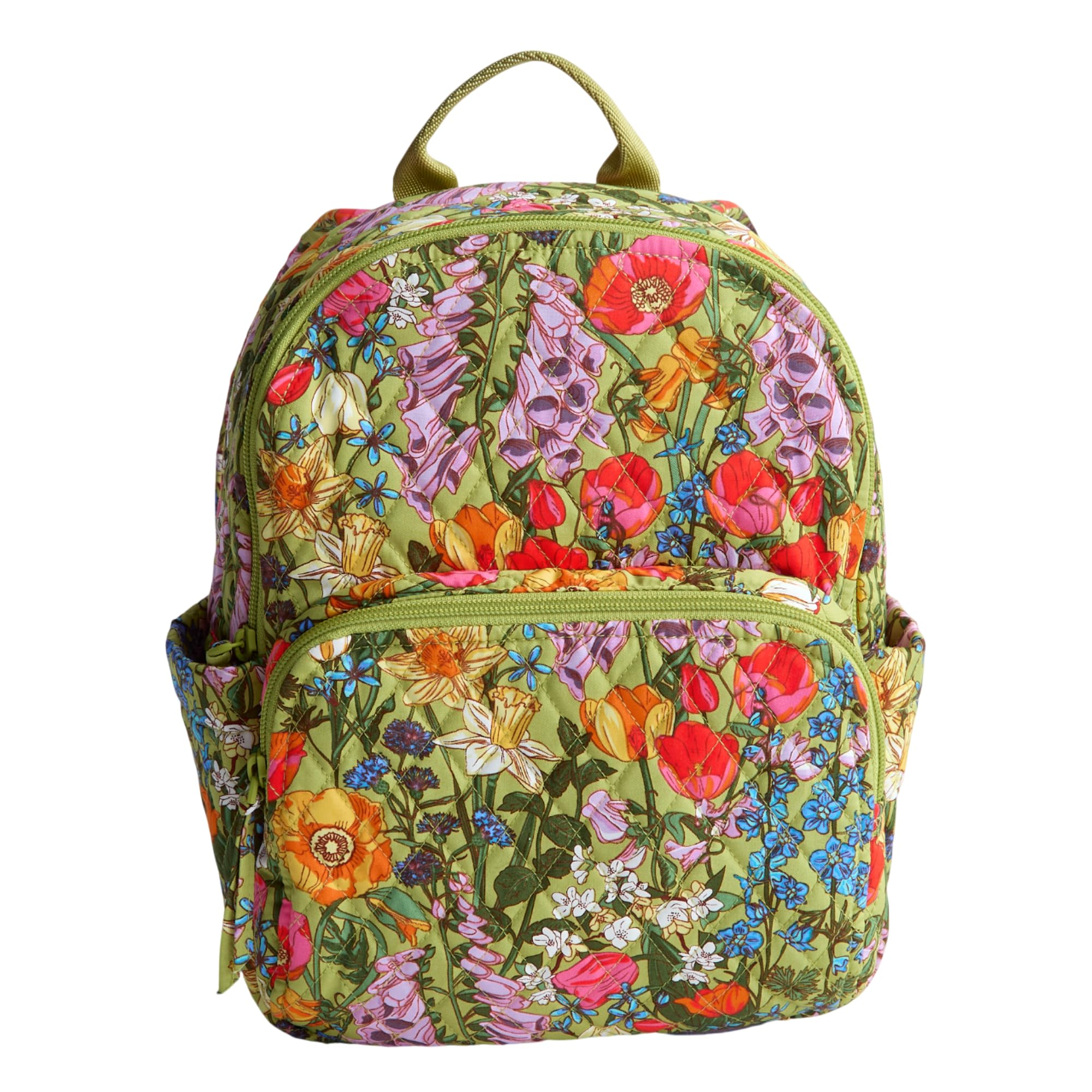 Vera Bradley Damska torba na książki Premium Cotton Small Banbury Backpack, Bukiet łąkowy, jeden rozmiar