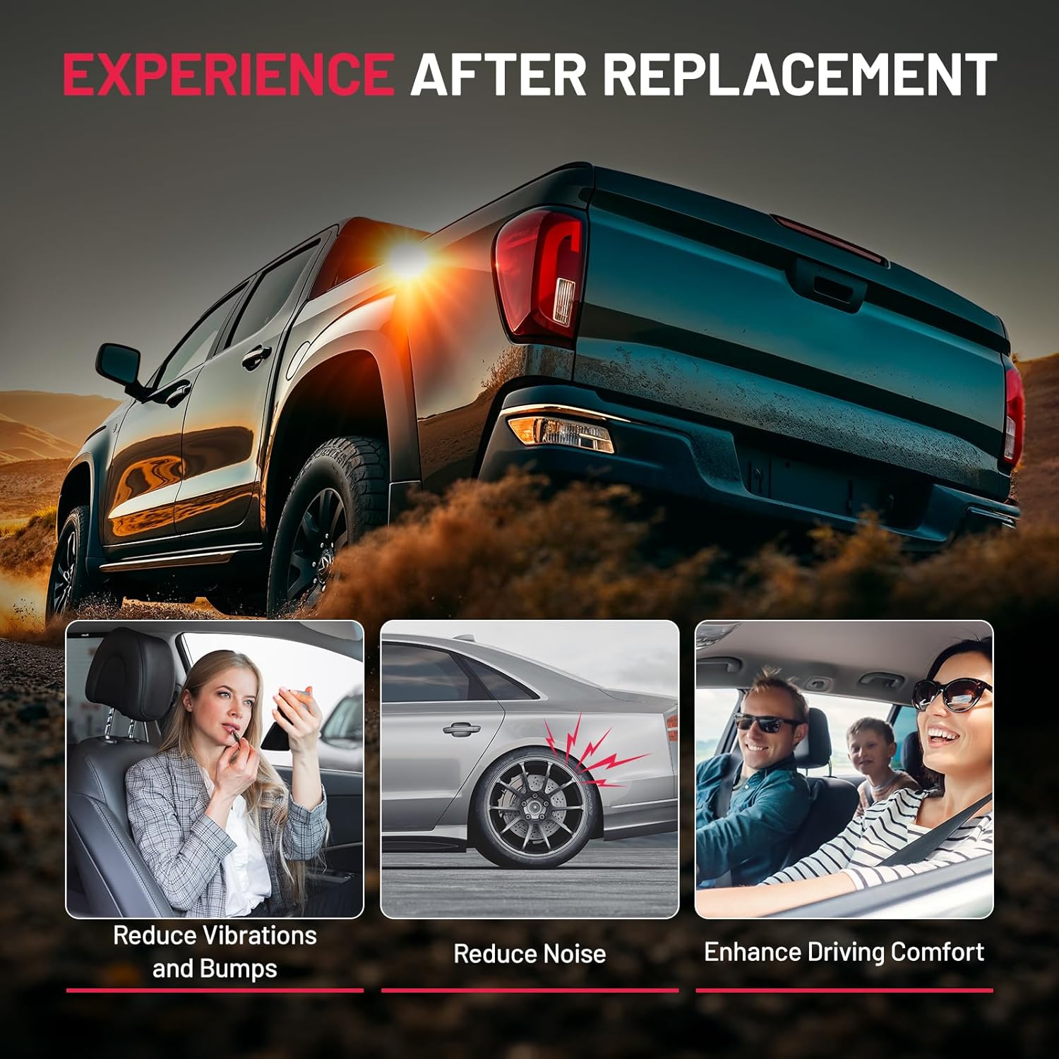 BDFHYK Coilovers Compatible with Toyota Camry 1992-2001, Avalon 1995-2003, Solara 1999-2003, Compatible with Lexus ES300, 4 PCS Adjustable Height Coilovers Suspension Kit Lowering Kit, Red