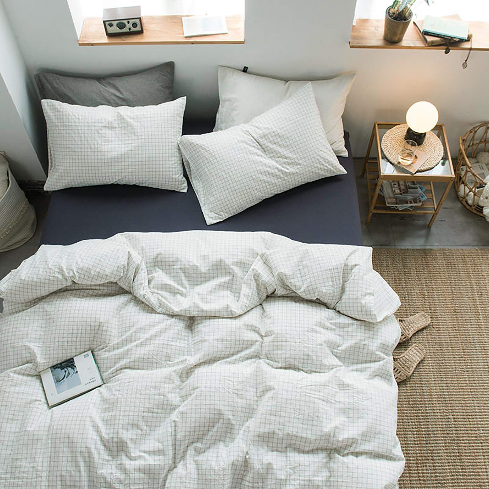 Couette coton plaid style Buffalo pour créer une ambiance cocooning dans la chambre
