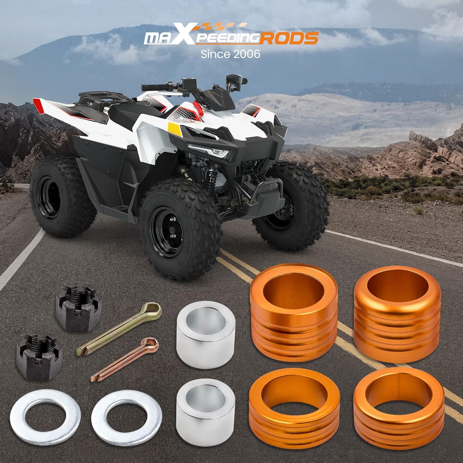 maXpeedingrods 2" Lift Kit for Polaris Ranger 570 Midsize EPS Crew 570-4 570-6 ETX, UTV Lift Spacer with Hardware