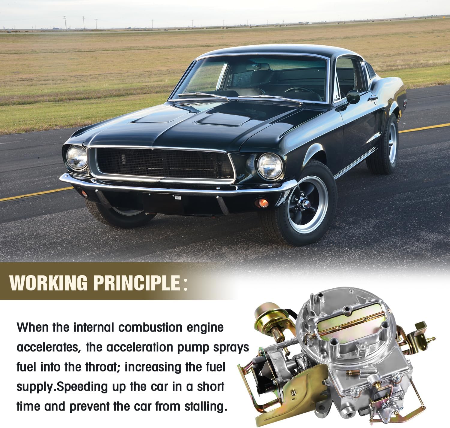 2 Barrel Carburetor Carb 2100 2150 For Ford 289/302/351cu & Jeep Engines with Electric Choke, Mounting Gasket.Replaces Motorcraft 2150 Carburetor - 302 Carburetor Replacement