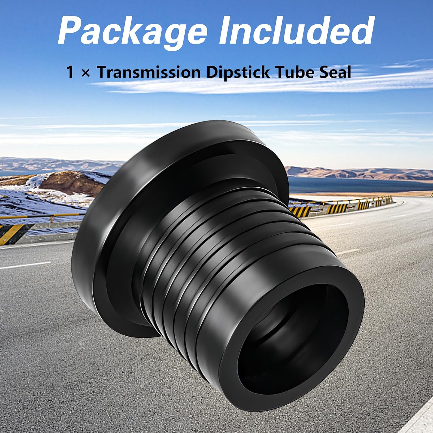 Transmission Dipstick Tube Seal, Trans Dip Stick Tube Grommet, Automatic Trans Fluid Filler Tube Seal Compatible with Chevrolet Camaro Tahoe Silverado GMC Savana Sierra Replace#: 1259475