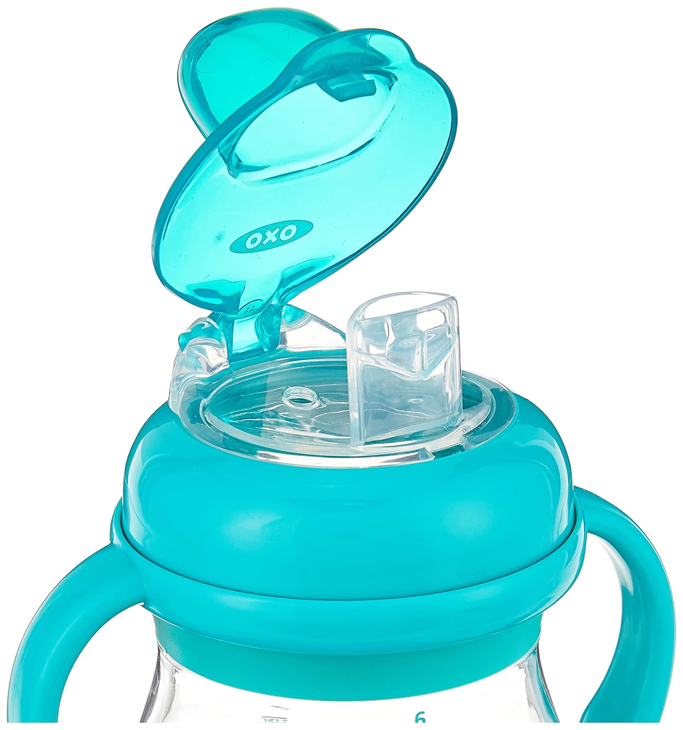 OXO Tot Transitions Soft Spout Training Cup Set, Teal, 6 Ounce