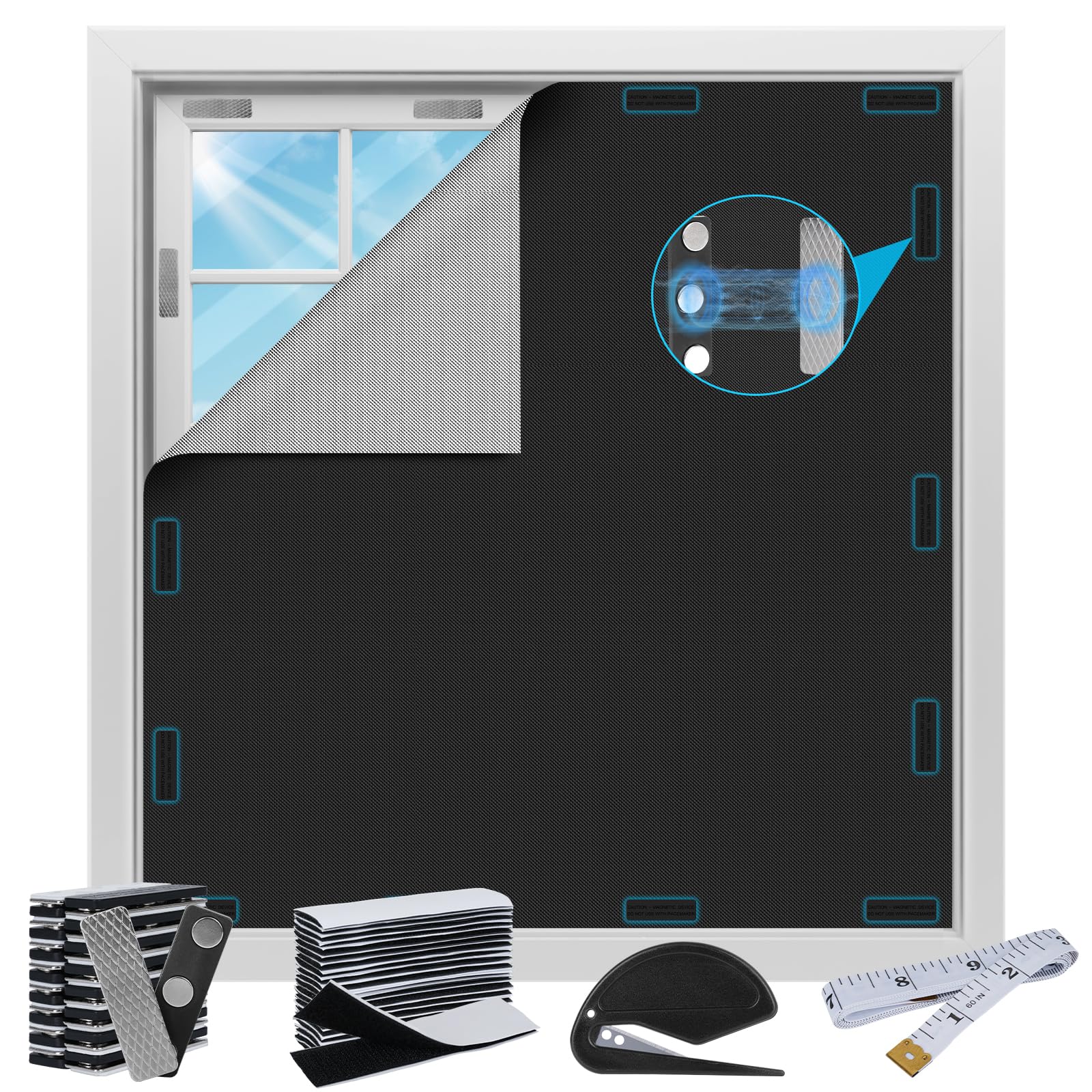 Nyamofly Fenster Verdunkelung Magnetisch