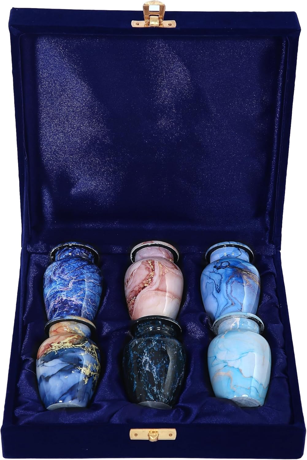 Loving Memories 小さな形見 火葬骨壷 人間の遺灰やペットの遺灰用 (マルチカラー6)