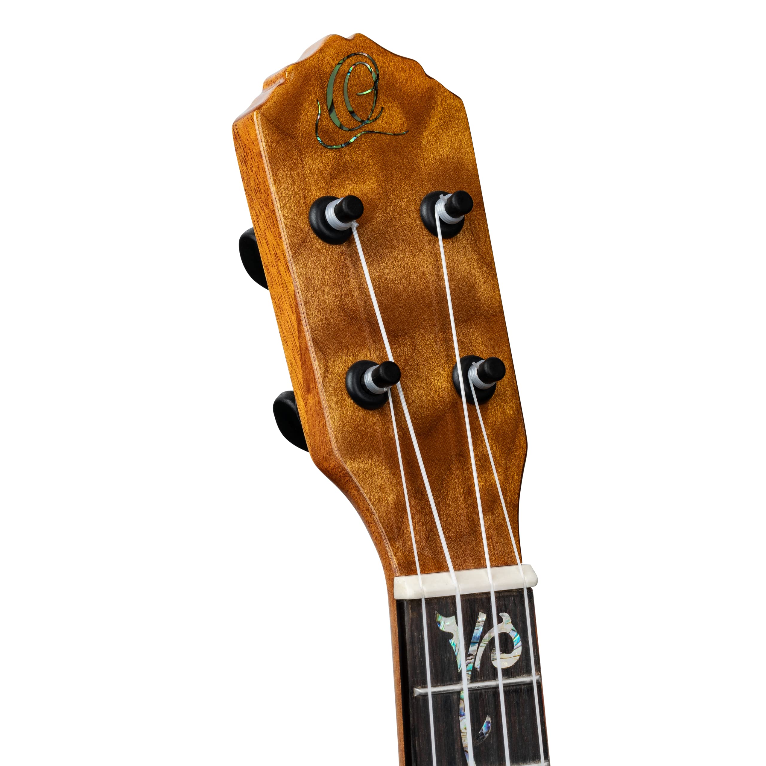 Ortega Guitars Ukeleles de Concierto electroacústicas - Serie Elite - incluye Gig Bag - Arce acolchado macizo (RUET-QMA)