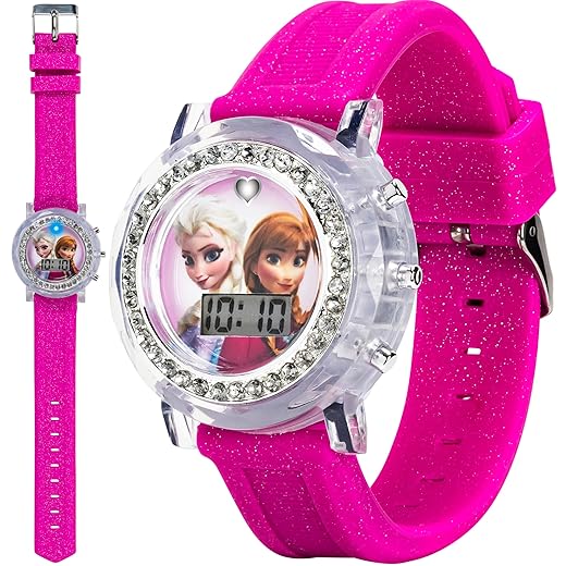 Frozen Elsa and Anna LCD Watch with Silicone Band