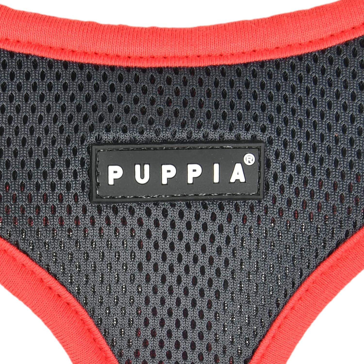 Puppia Soft Dog Harness II Mesh Over-The-Head All Season No Pull No Choke Walking Training Adjustable for Small & Medium Dog - Grey - L