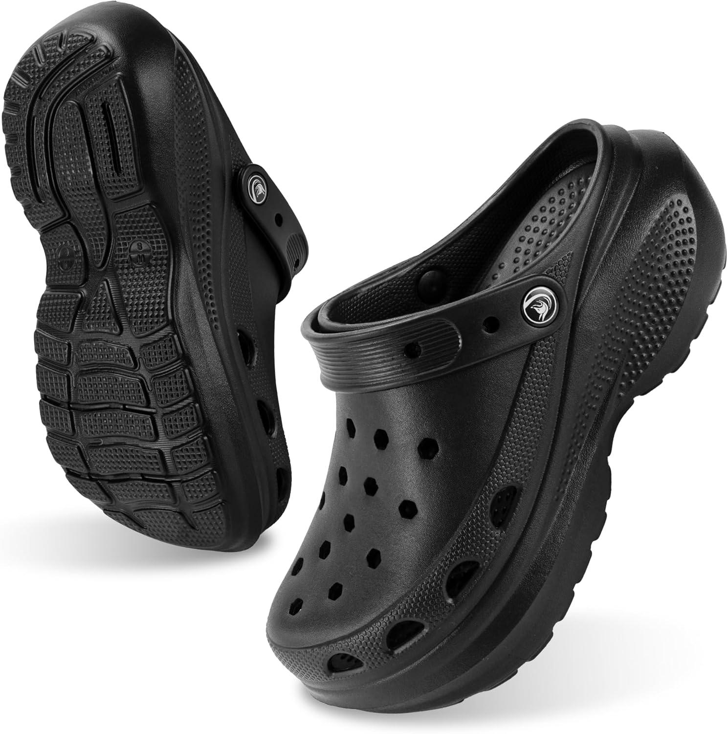 PIMIO Women's Platform Clog, Non-Slip Slip-On Garden Shoes with Arch Support Removable Cushion Footbed Comfortable Beach Outdoor Sandal Slippers for Women - Image 5