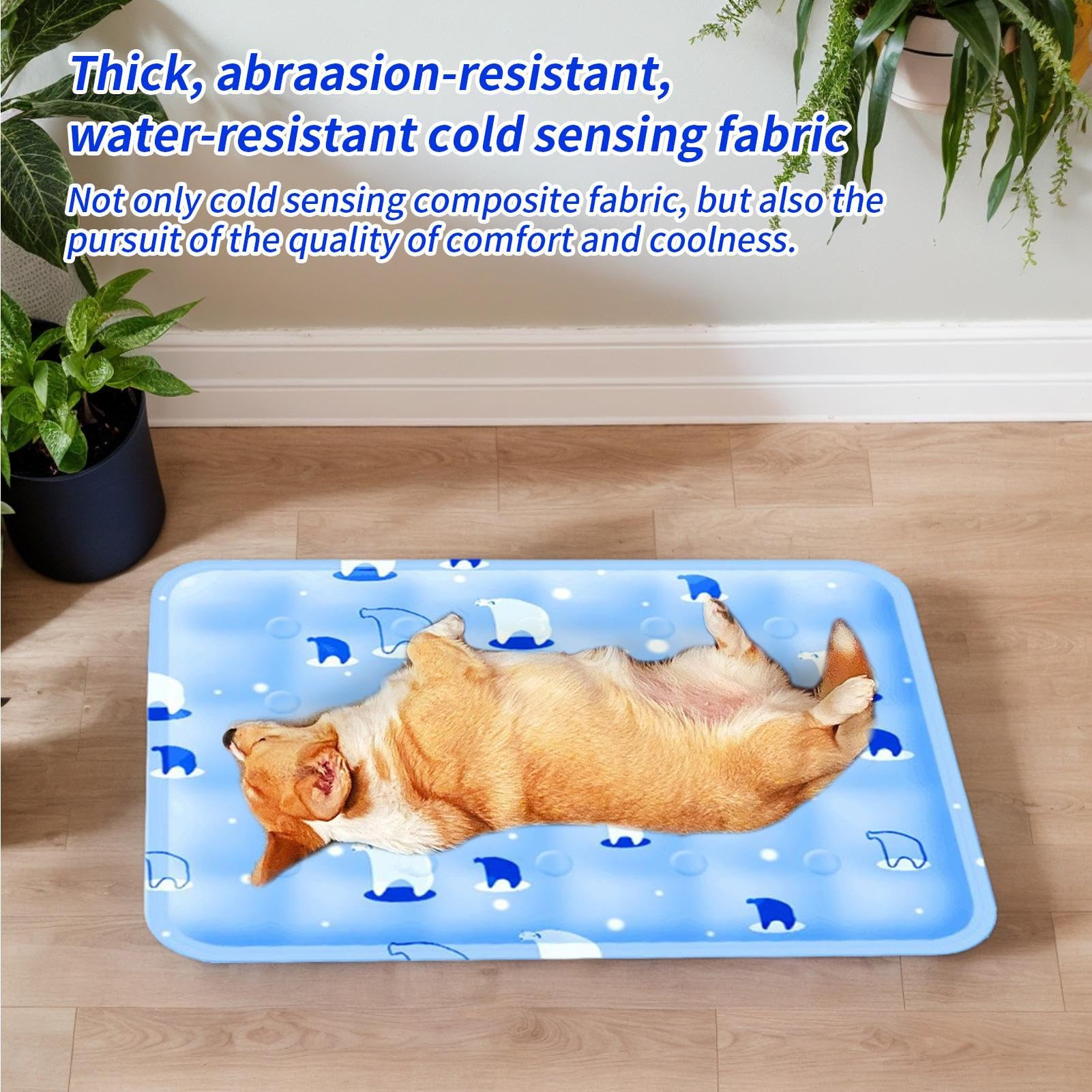 Tappetino Refrigerante Per Cani Da Interno Cuscino Rinfrescante Per Cuccia | Cuscino Lavabile Grande per Animali Domestici Estivi per Cuccioli e Gatti da Cuccia Pavimento Gabbia Casa Esterno per